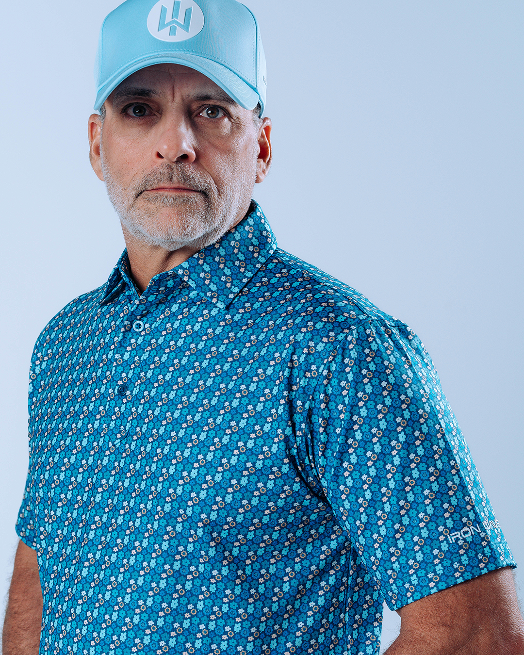 Small Floral Performance Polo