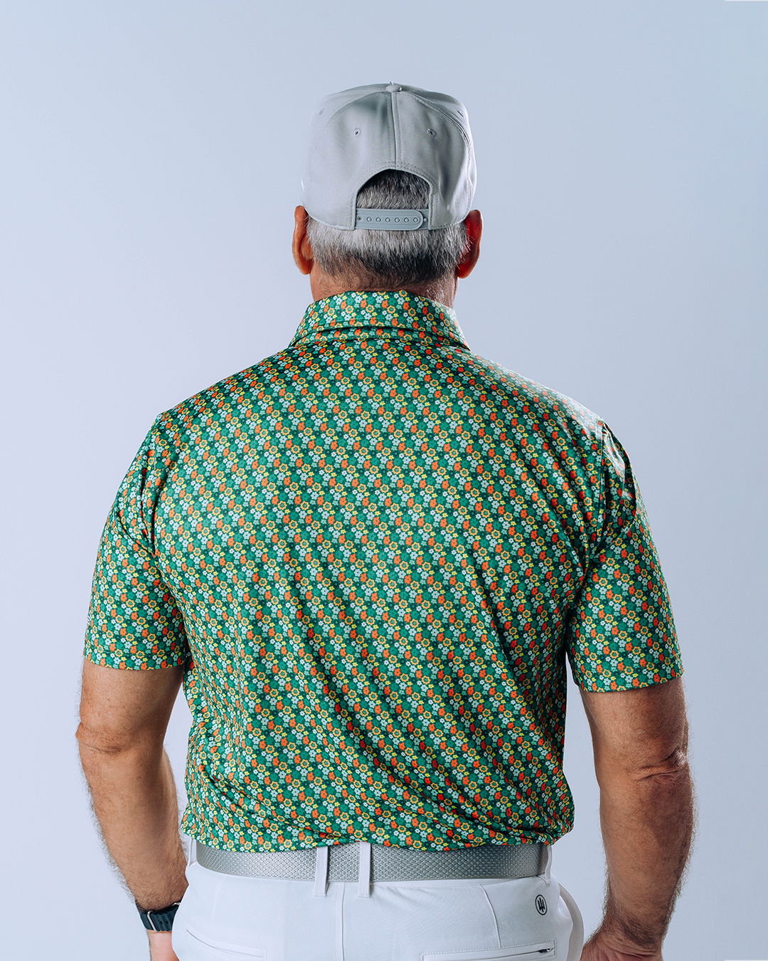 Small Floral Performance Polo